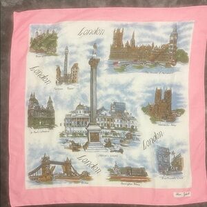 Pink London Themed Scarf